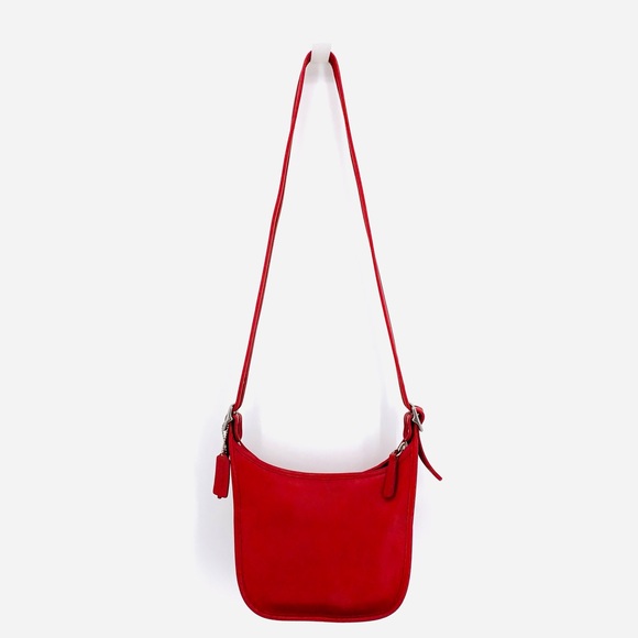 Coach Handbags - Coach Red Leather Legacy Janice Crossbody Bag